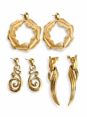 Lot of Vintage Trafari Earrings